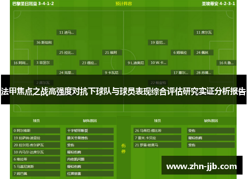 法甲焦点之战高强度对抗下球队与球员表现综合评估研究实证分析报告 法甲焦点之战高强度对抗下球队与球员表现综合评估研究实证分析报告