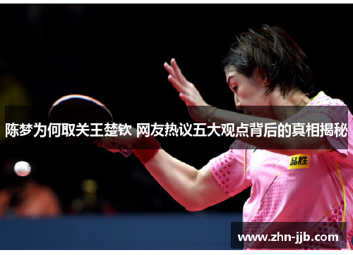 陈梦为何取关王楚钦 网友热议五大观点背后的真相揭秘